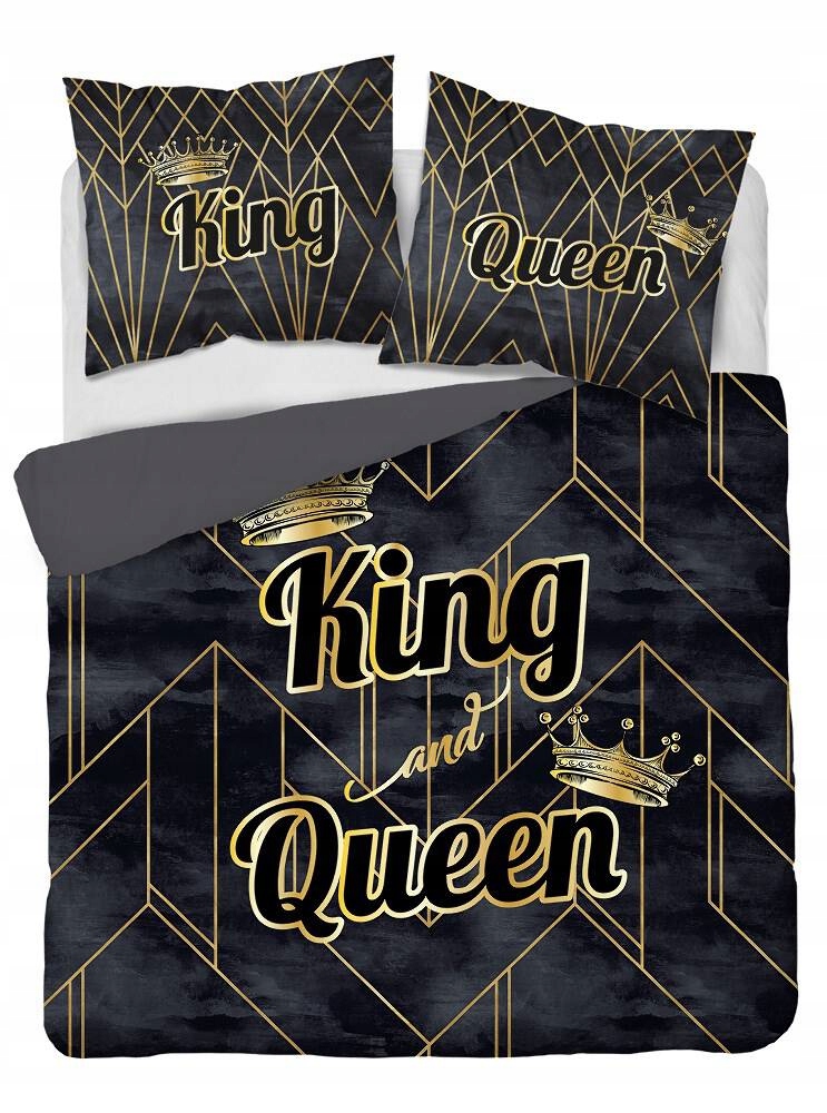 Kompletný set posteľných obliečok - Bavlnená podstielka 160x200 King and Queen