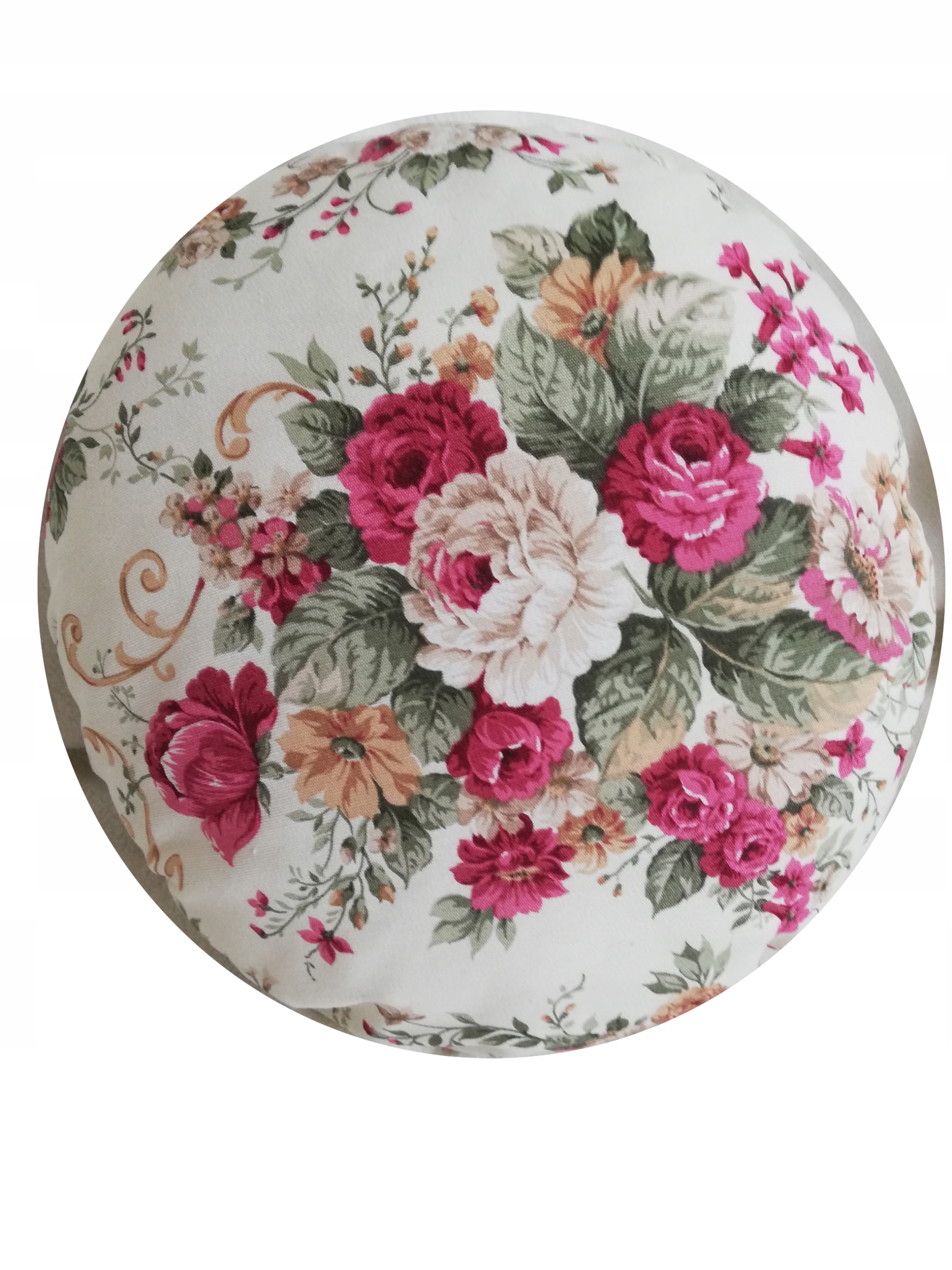 Obliečka na vankúš - Dekoratívne vankúš 40-42 cm okrúhle ruže kvety