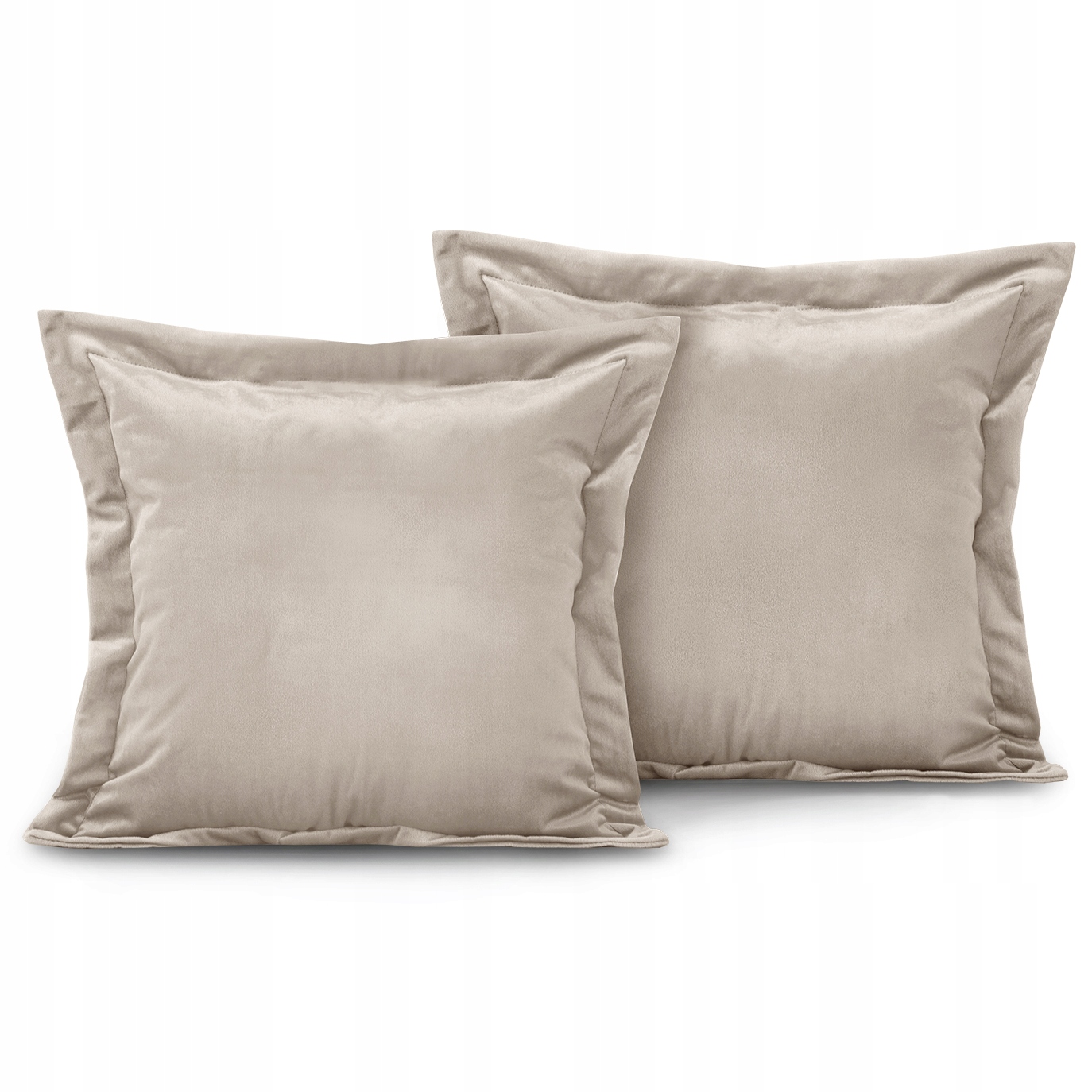 Obliečka na vankúš - Vankúše 45 cm smotany Velvet 2 ks