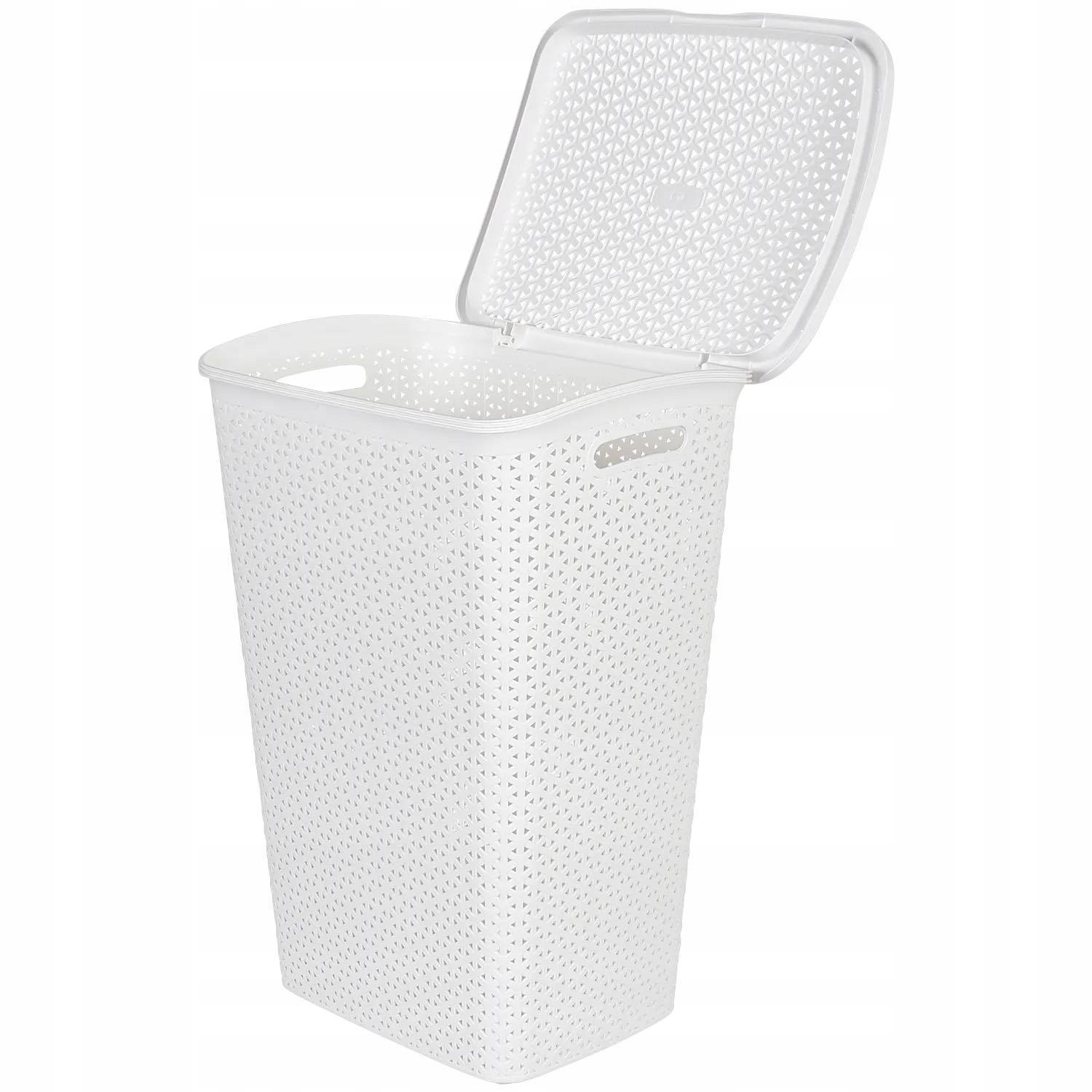Kôš na bielizeň - Rattan Piery Basket Curver Nowzo 55L White
