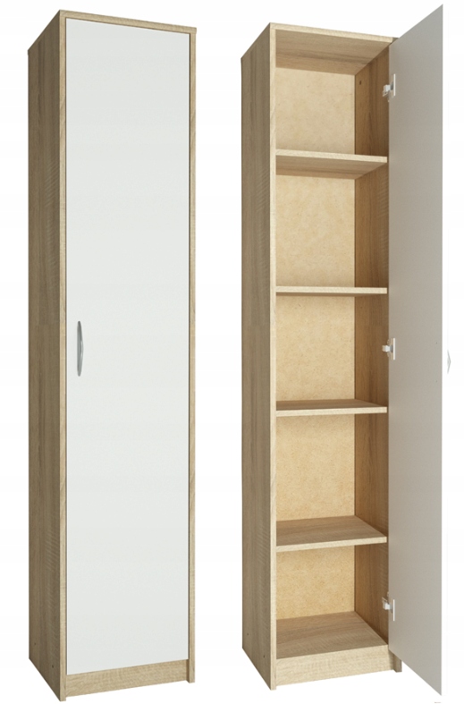 Šatníková skriňa do študenskej izby - Kacper knižnica moderný štýl šatníka Zogistore Olcha