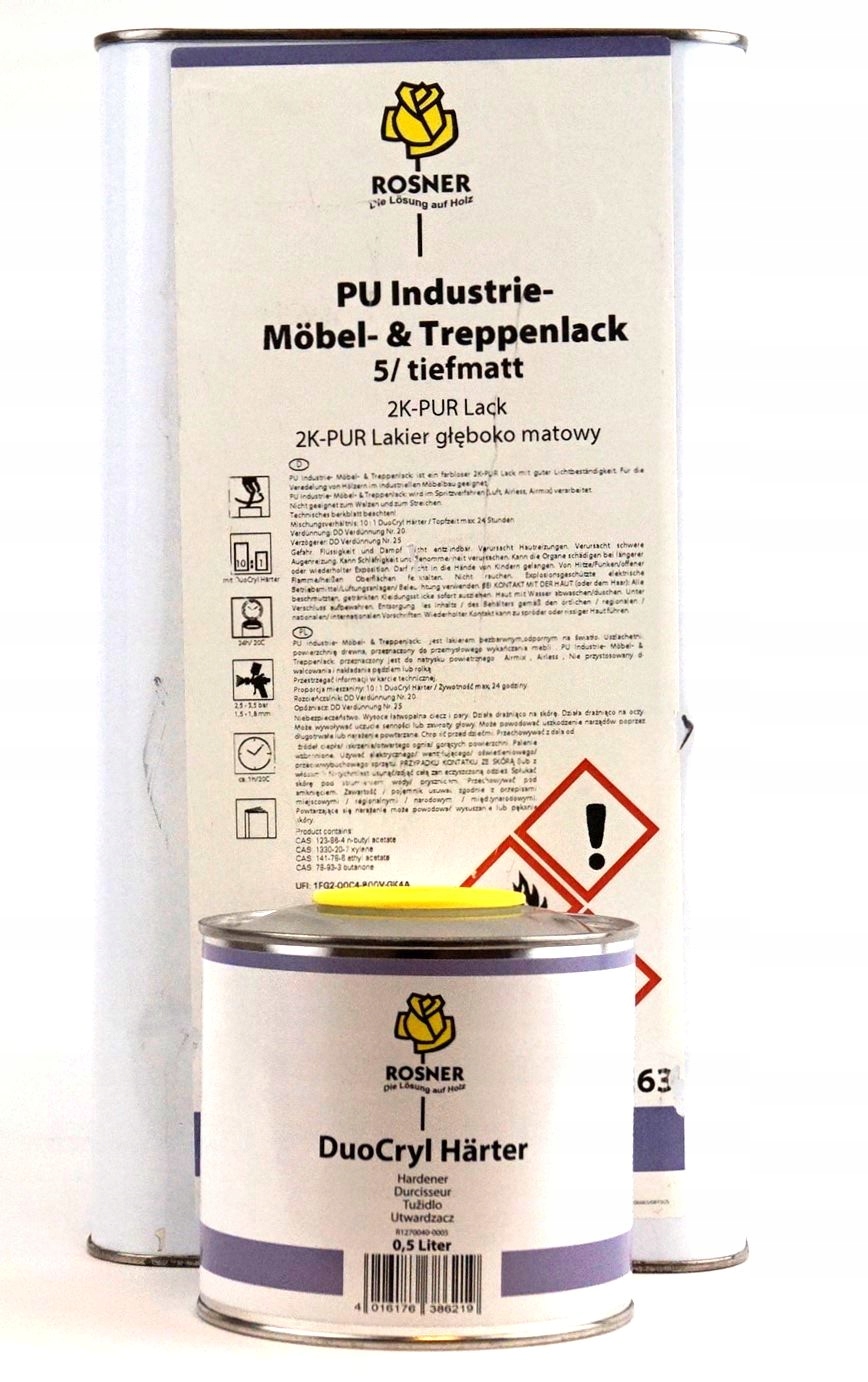 Rosner Pu Industrie Mobe Deep Larnish Mat 5l