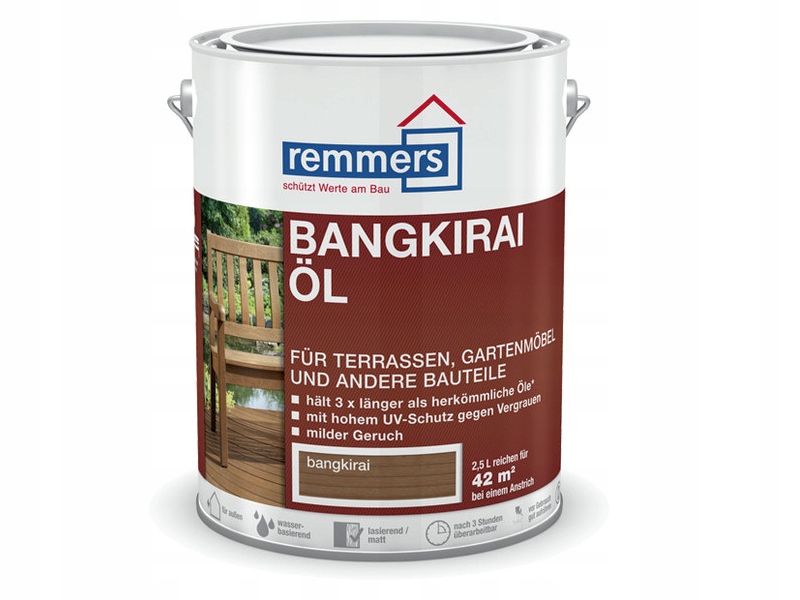 Remmers Gartenholz vodný olej terás 5 l bezfarebný
