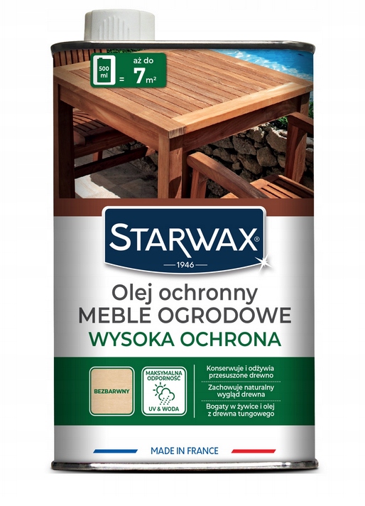 Starwax ochranný olejový záhradný nábytok Tek 500 ml