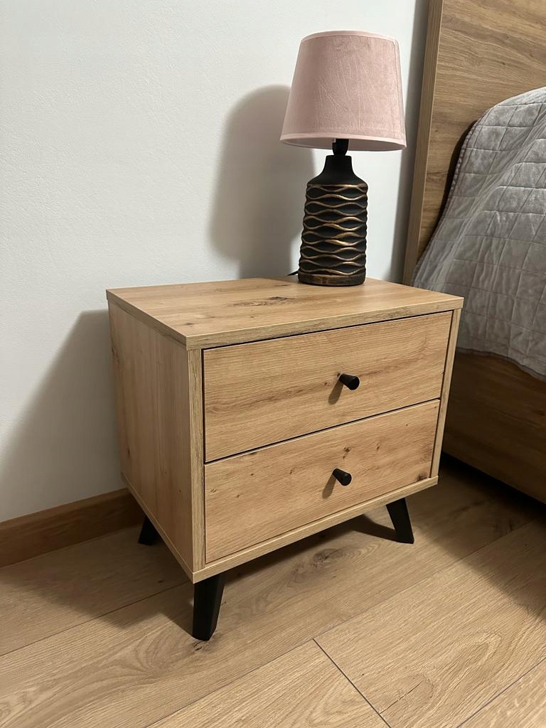 Nočný stolík - Nočný stolík 2 Oak Artisan 45 cm Scandinavian
