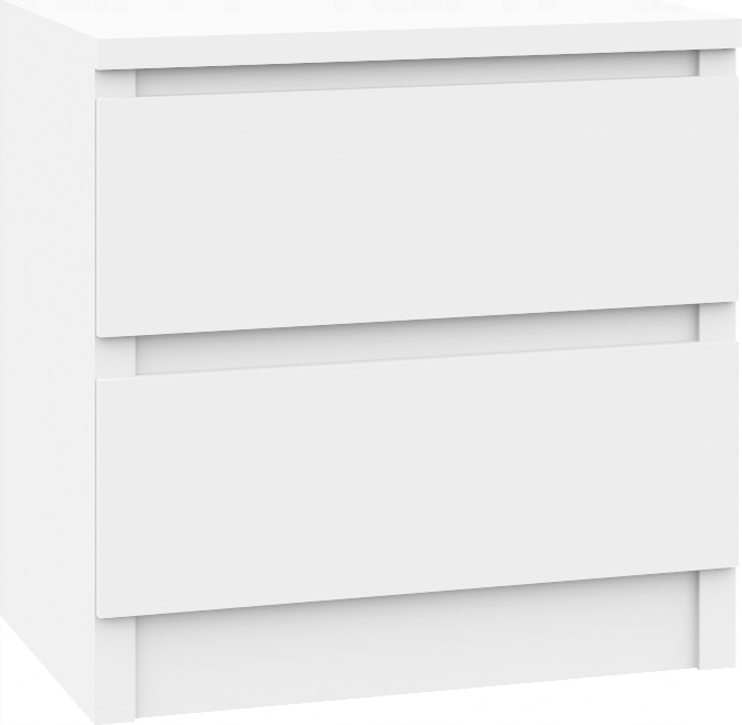 Nočný stolík - Bock stôl 40 cm biela skrinka biela