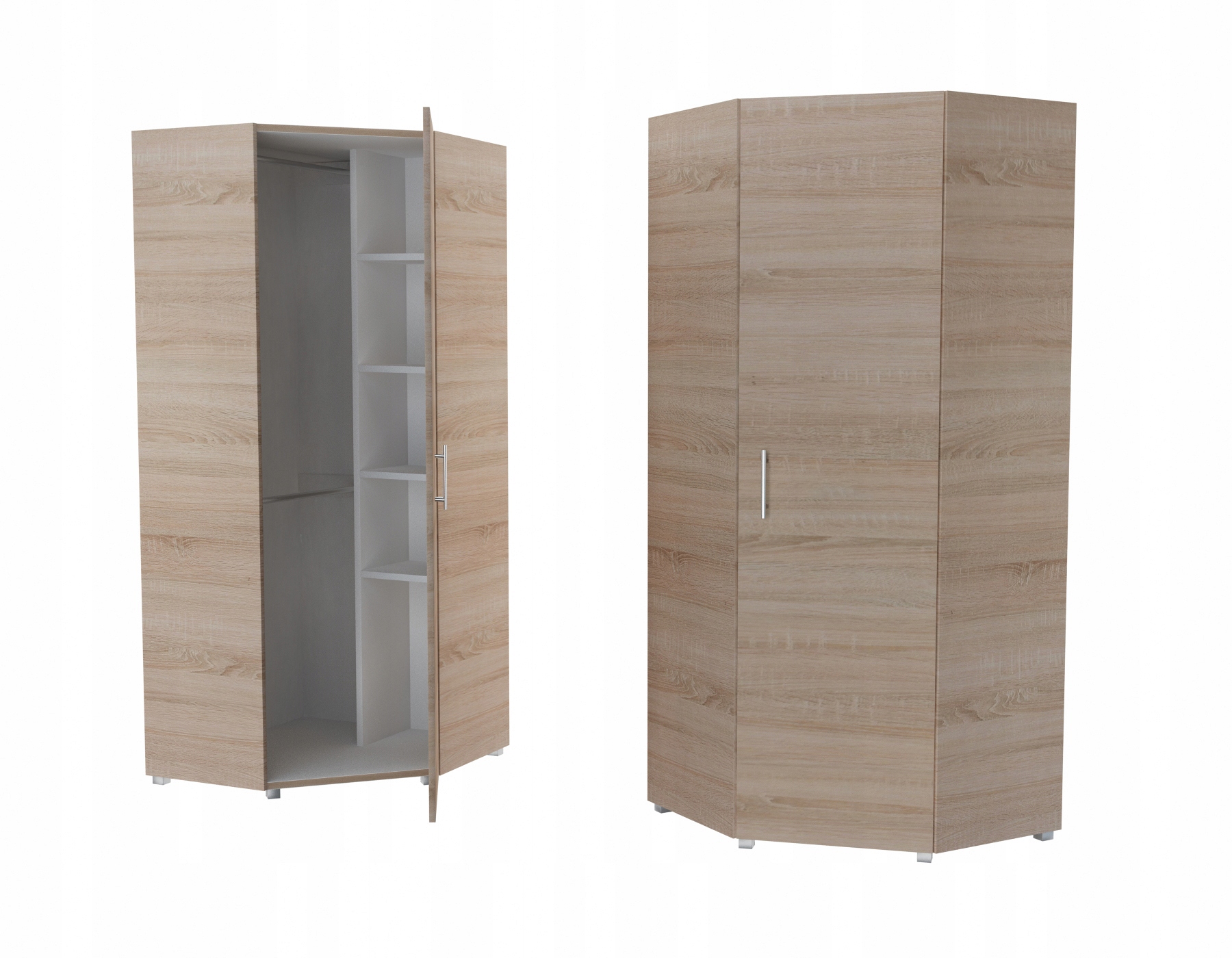 Šatníková skriňa do študenskej izby - Stropná polica, zavesenie/moderné kvetinové lôžko 120 cm
