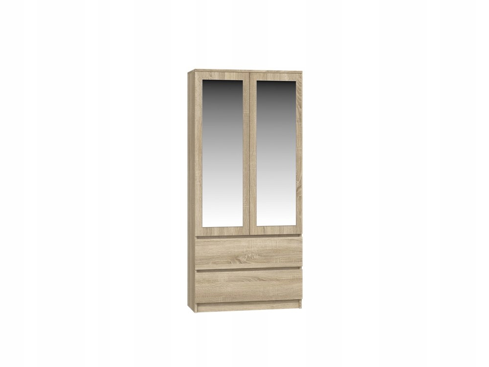 Šatníková skriňa do študenskej izby - SS -90 zrkadlový šatník - Sonoma Oak