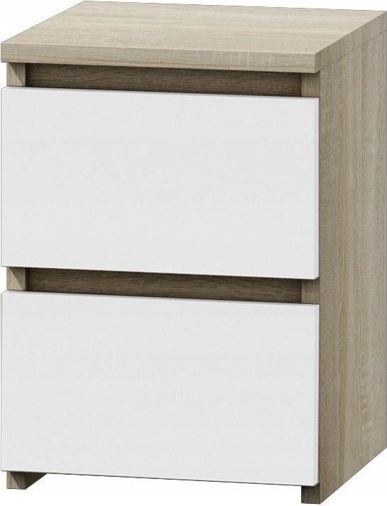 Nočný stolík - MALWA M2 NEDAZA STABLE - Sonoma Oak/Biel