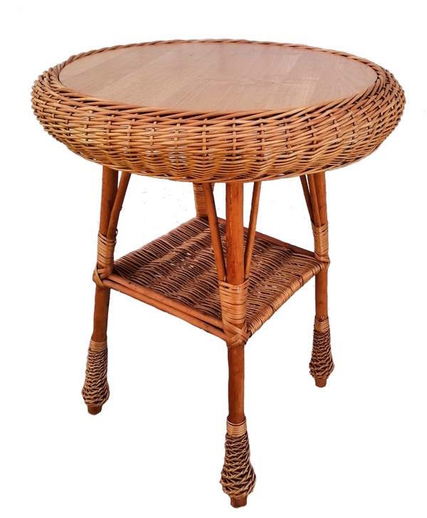 Round Poznaň Table, doska MDF, St 50 cm