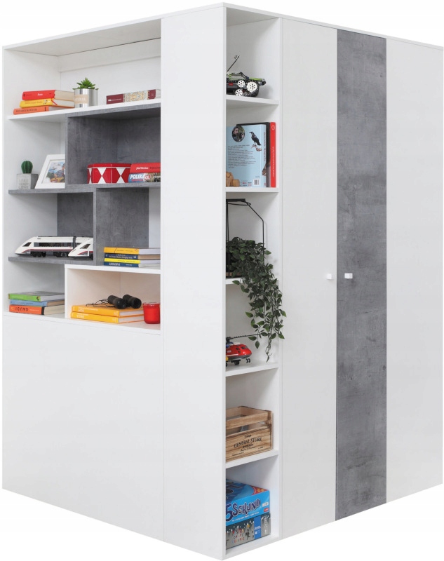 Šatníková skriňa do študenskej izby - Megan Desk S Oak Sonoma School Scaret