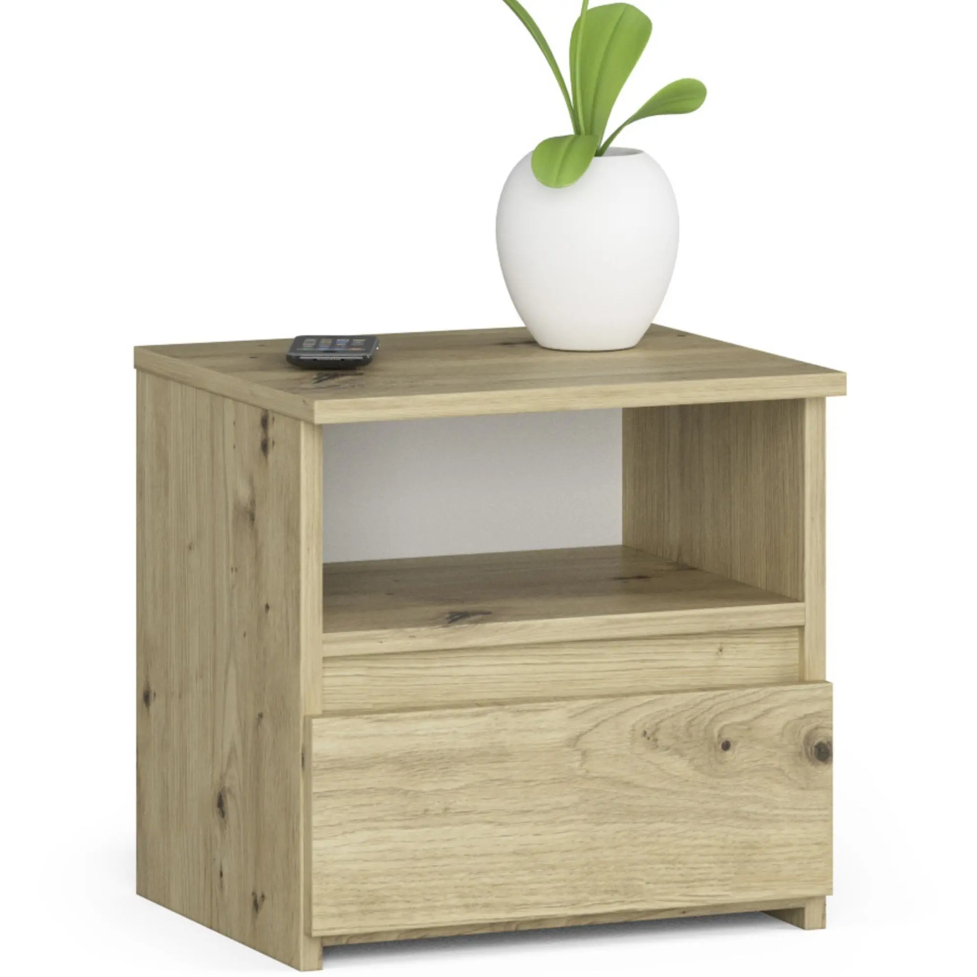 Nočný stolík - CL1 nočný stolík 40 cm 1 zásuvka - dub artisan