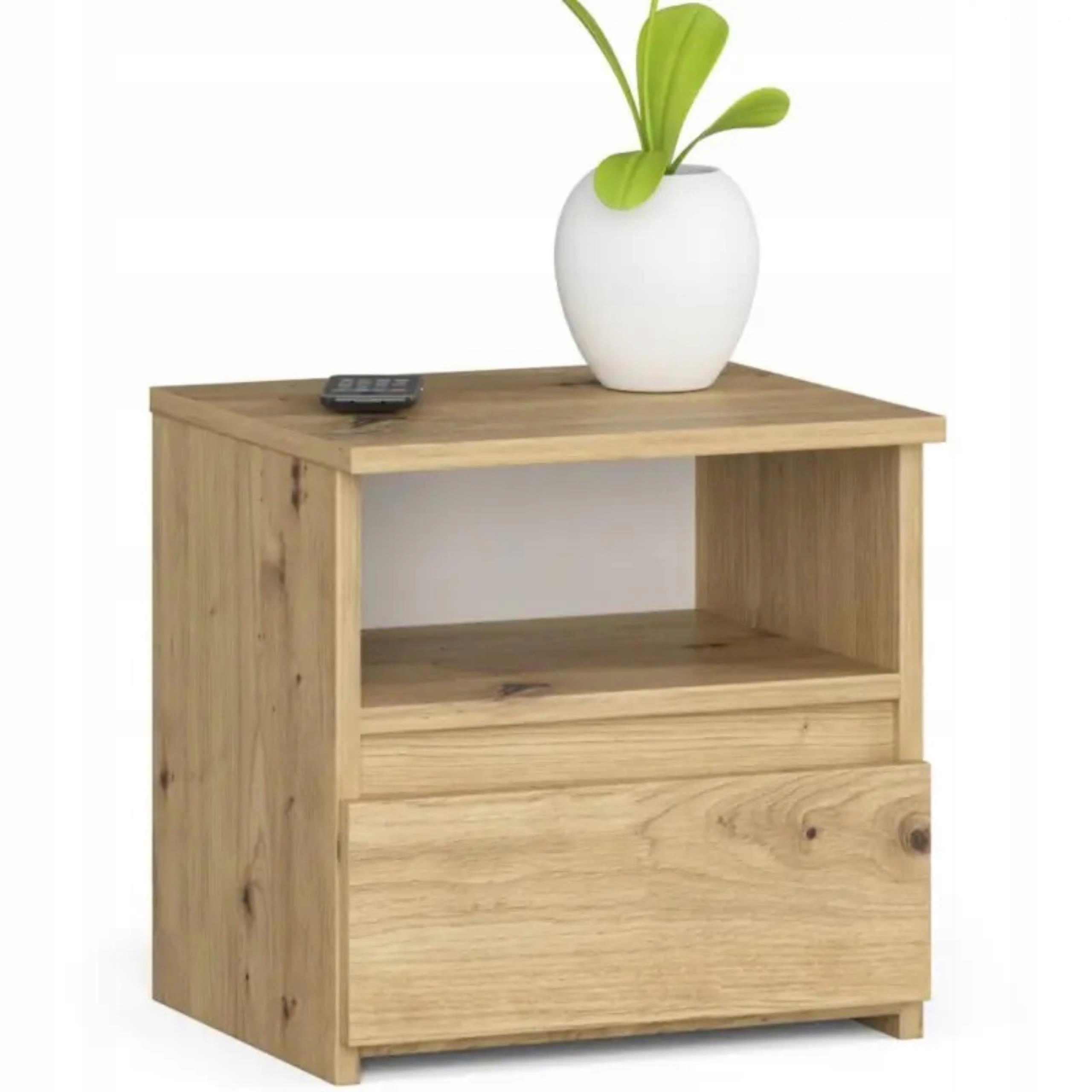 Nočný stolík - CL1 Oak Bedside Cabinet Artisan Table 40 cm