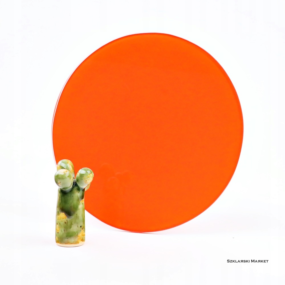 Okrúhle oranžové sklo, koleso - FI 50 cm