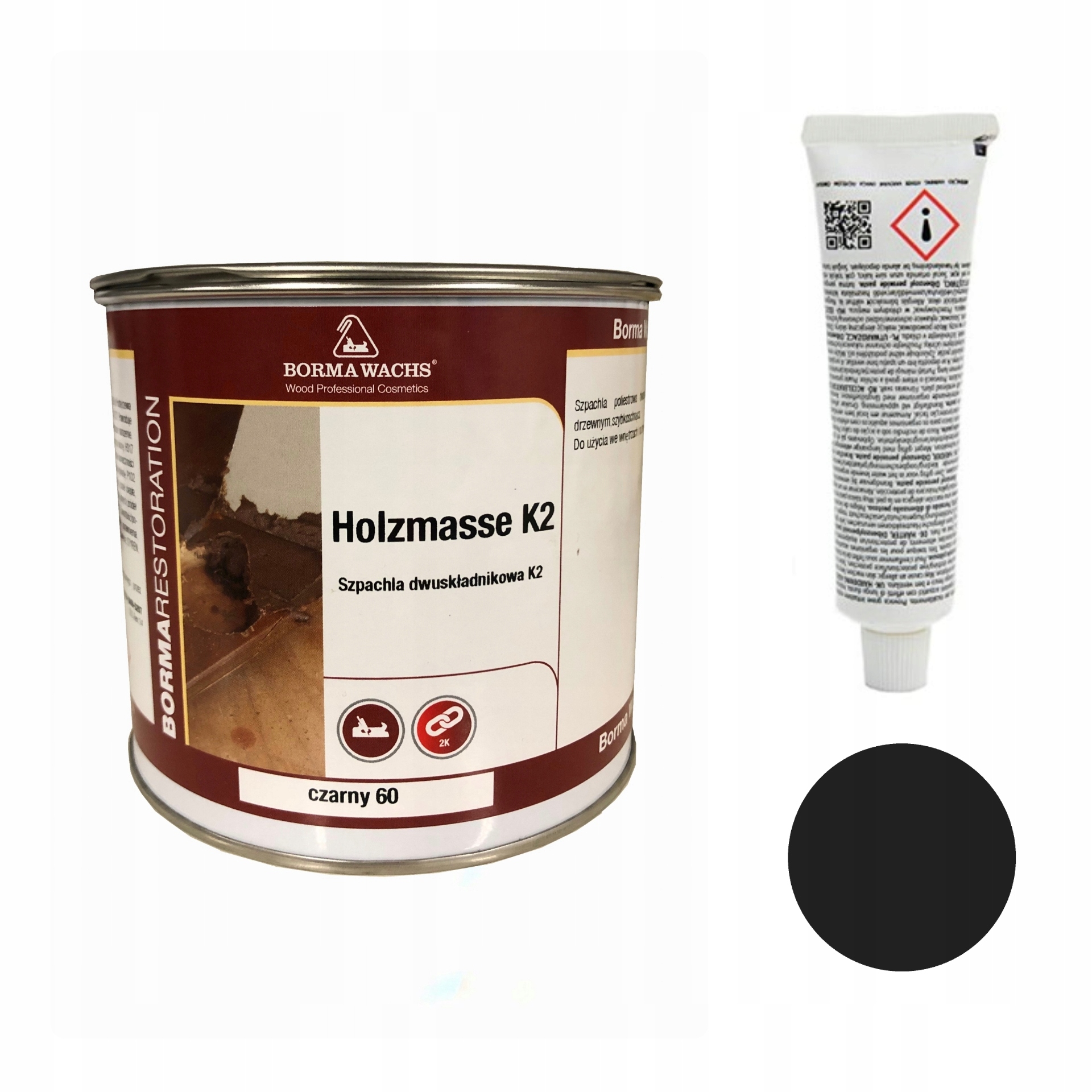 Drevené tmely/Holzasse K2/750 ml/čierna