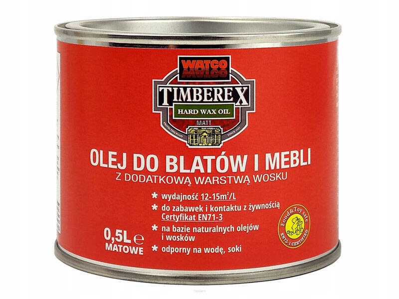 Timberex olej pre dosky a drevené povlaky 0,5 l