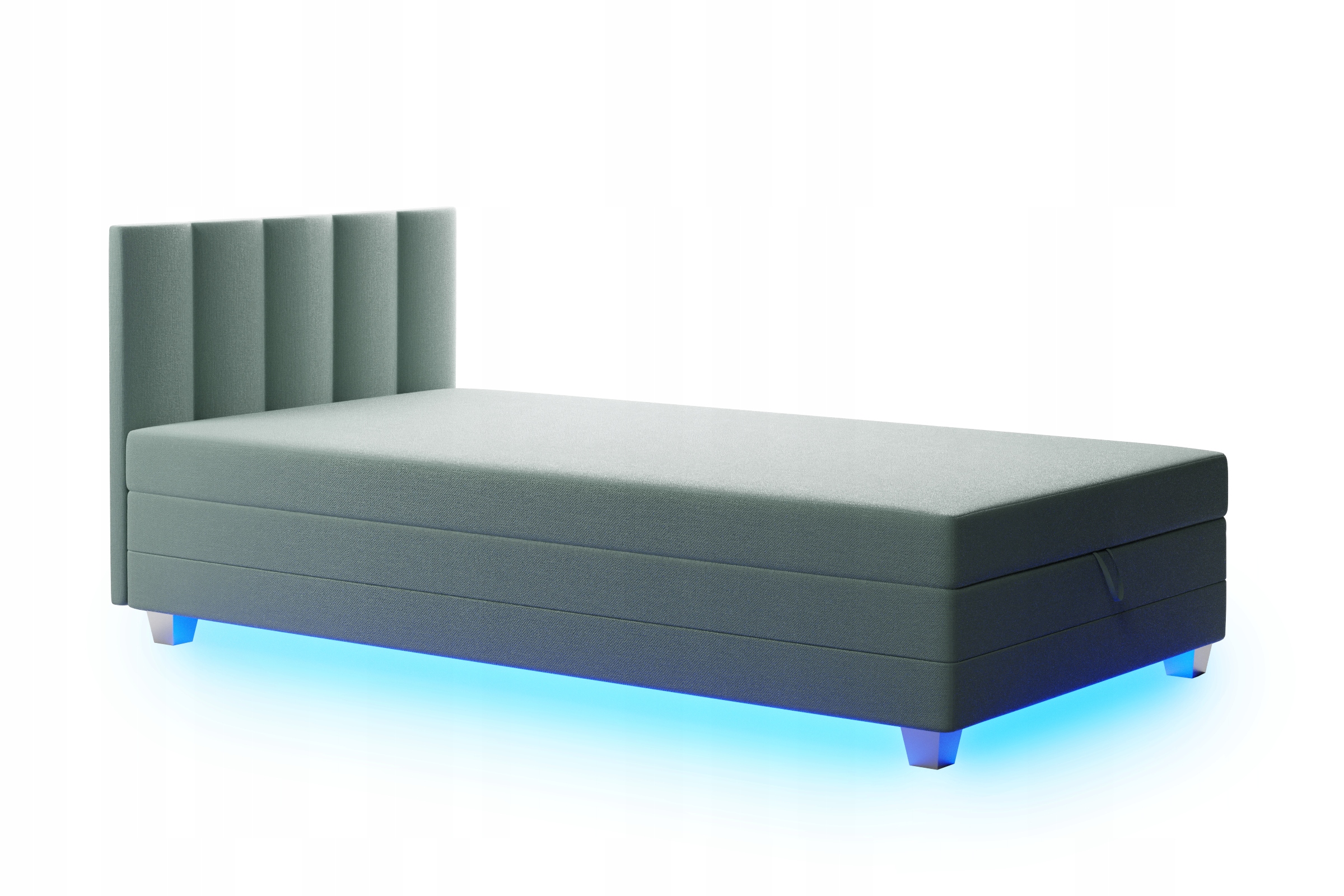Posteľ do študenskej izby - Gauč mládežníckej postele s Emil+LED 90 matrac