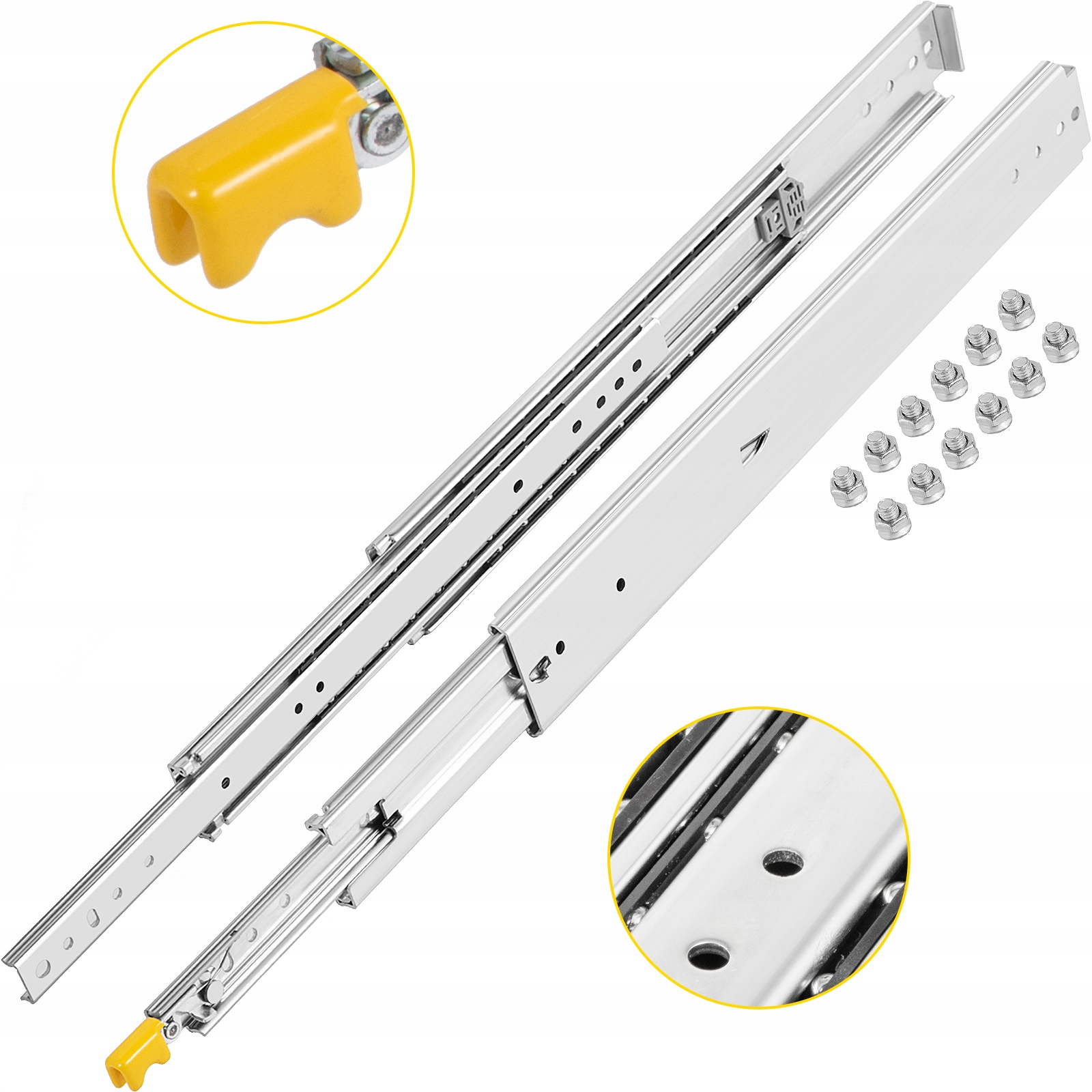 Zásuvkové výsuvy - Sprievodca guľôčkami vevor pre zásuvky 71,1 cm 225 kg