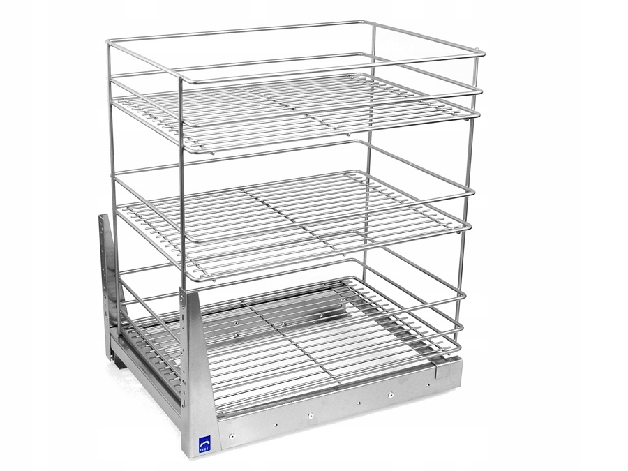 Nákladný košík 50 mini 3 úrovne strieborný