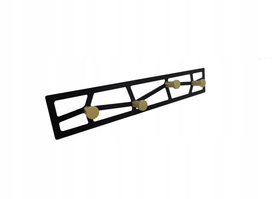 Vešiaky - Panel Hanger Prato Z-5442 Black Mat + Gold