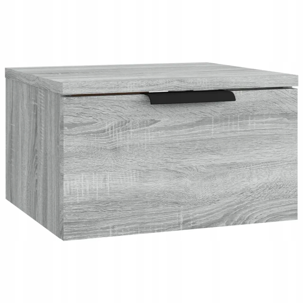 Nočný stolík - Závesný nočný stolík, Gray Sonoma Oak, 34x30x20 C
