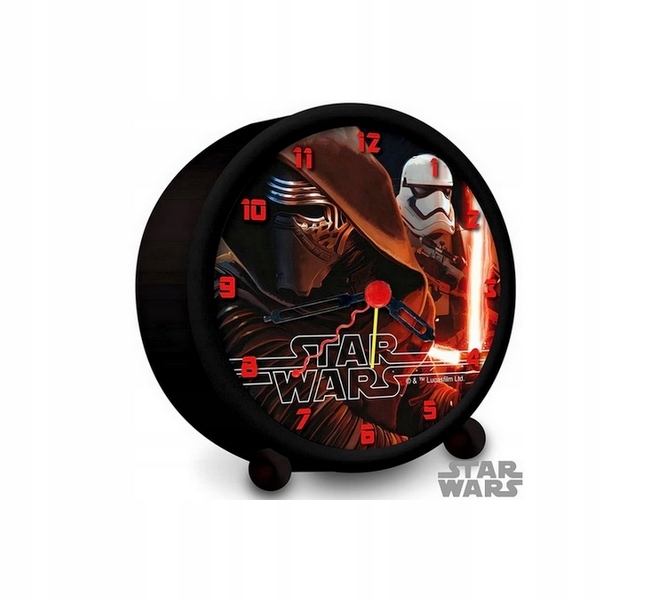 Detské hodiny do izby - Hodiny a budík Star Wars Kylo Renn