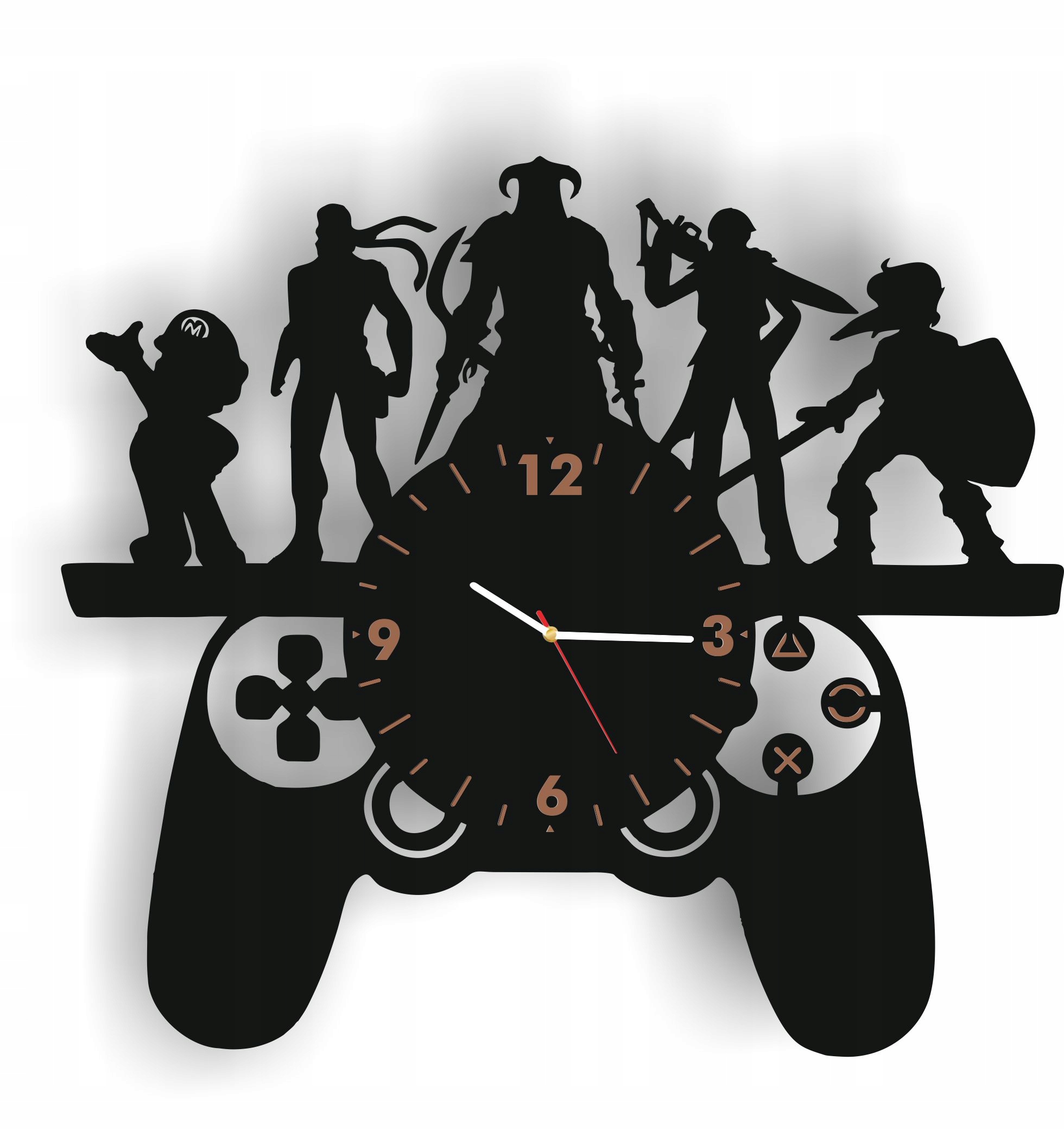 Detské hodiny do izby - Pad PlayStation Wall Clock Darček pre hráča