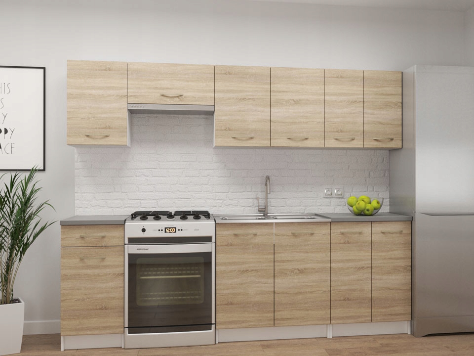 Kuchynská linka - Kuchynská súprava 4 stoličky + stôl 70x110 x001n