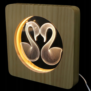 Osvetlenie nábytku - 1 set nočná lampa dekoratívny stôl