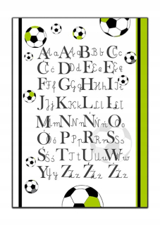 Detský obraz - 1 S plagáty futbalový plagát abeced Ball A4
