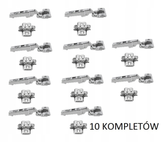 Závesy, pánty na nábytok - 10 kpl - Blum 71M2550 + 173L6100 Blum záves