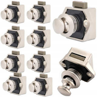 Zámok na nábytok - 10 Tan Lock vtlačený do karavanu prívesu