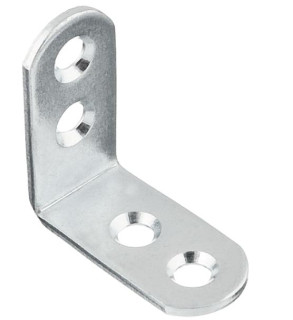 Spojovacia skrutka na nábytok - 100x montážny uhol pre nábytok 30 x 30 mm