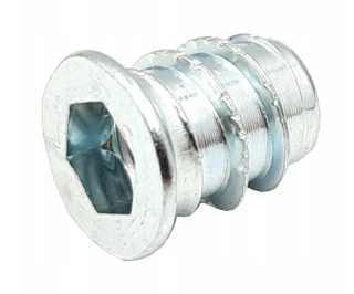 Matica závrtná s límcom - 100x MUFA skrutkované M6x10x13 mm pre nábytok dreva