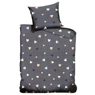 Kompletný set posteľných obliečok - 140x200 2cz saténová podstielka Dalwin 639