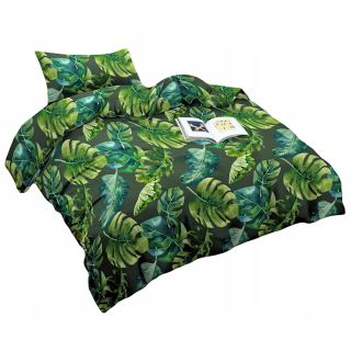 Kompletný set posteľných obliečok - 140x200 2cz saténová podstielka Maria 2404
