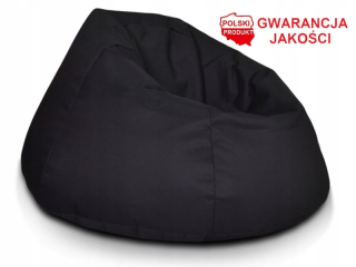 Sedací vak do detskej izby - 140x70 Black Pouf SAKO Pohodlné kreslo pred TV PL