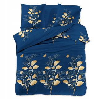 Kompletný set posteľných obliečok - 160x200 3cz saténová podstielka Maria 2426