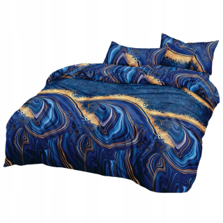 Kompletný set posteľných obliečok - 160x200 4cz saténová podstielka Dalwin 746