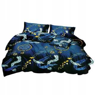 Kompletný set posteľných obliečok - Modrý posteľný oceán námorný vzor 140x200 cm