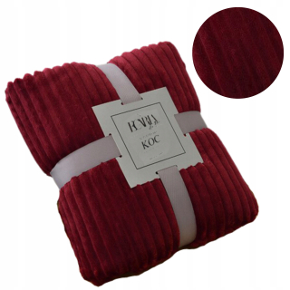 Prikrývka, prehozy na posteľ - 180x200 Burgundska prikrývka Plaid Bedspread na mäkkej posteli