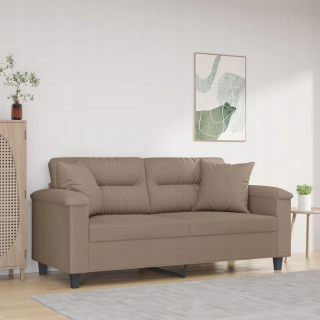 Detská pohovka, gauč - 2-osobná pohovka s taupe vankúšmi 140 cm