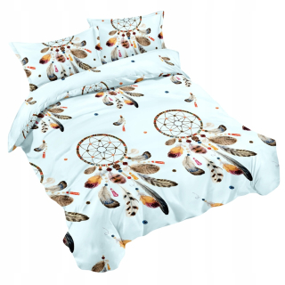 Kompletný set posteľných obliečok - 200x220 3cz saténová posteľná bielizeň Maria 2206