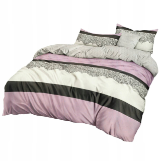 Kompletný set posteľných obliečok - 200x220 4cz saténová podstielka Dalwin 756