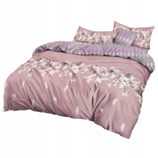 Kompletný set posteľných obliečok - 200x220 4cz saténová podstielka Dalwin 807