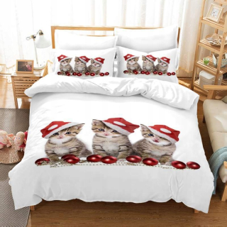 Kompletný set posteľných obliečok - 200x220cm Cat Cat sada podstielky+ 2* vankúš