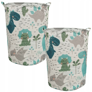 Úložný box pre deti - 2x dinosaurus Basket Cantouner 40x50 cm