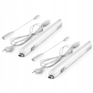 Osvetlenie nábytku - 2x LED podsadná lampa - 31 cm - biela