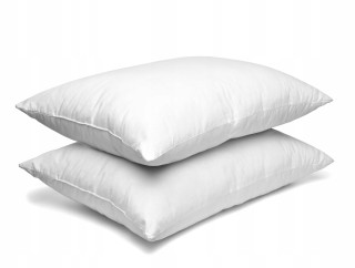 Vankúš na spanie - 2x biely vankúš 70x80 anti -allergický hrubý pekný pekný