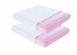 Vankúš na spanie - 2x vankúš Rosa 50x60 pamäť nízky ortopedic
